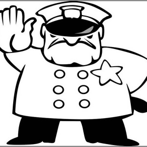 Police badge clipart black and white clipart