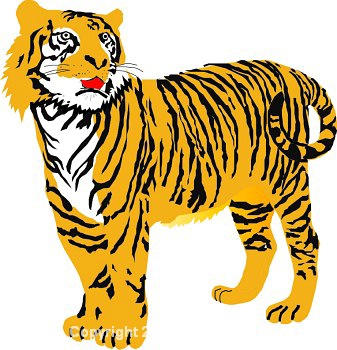 Tiger clip art for kids clipart