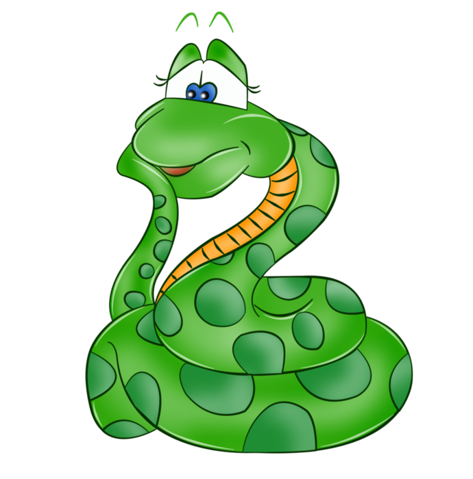 Cartoon snake clipart 0