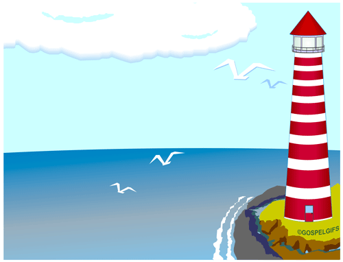 Clip art image christian lighthouse background for note 2