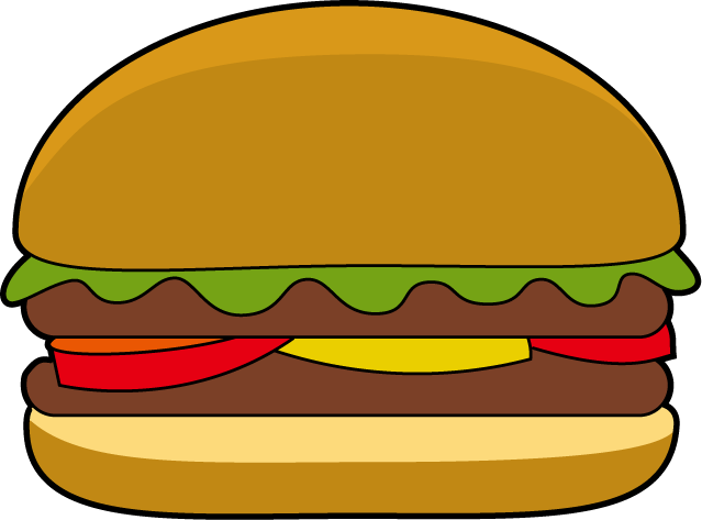 Hamburger cartoon burger clipart