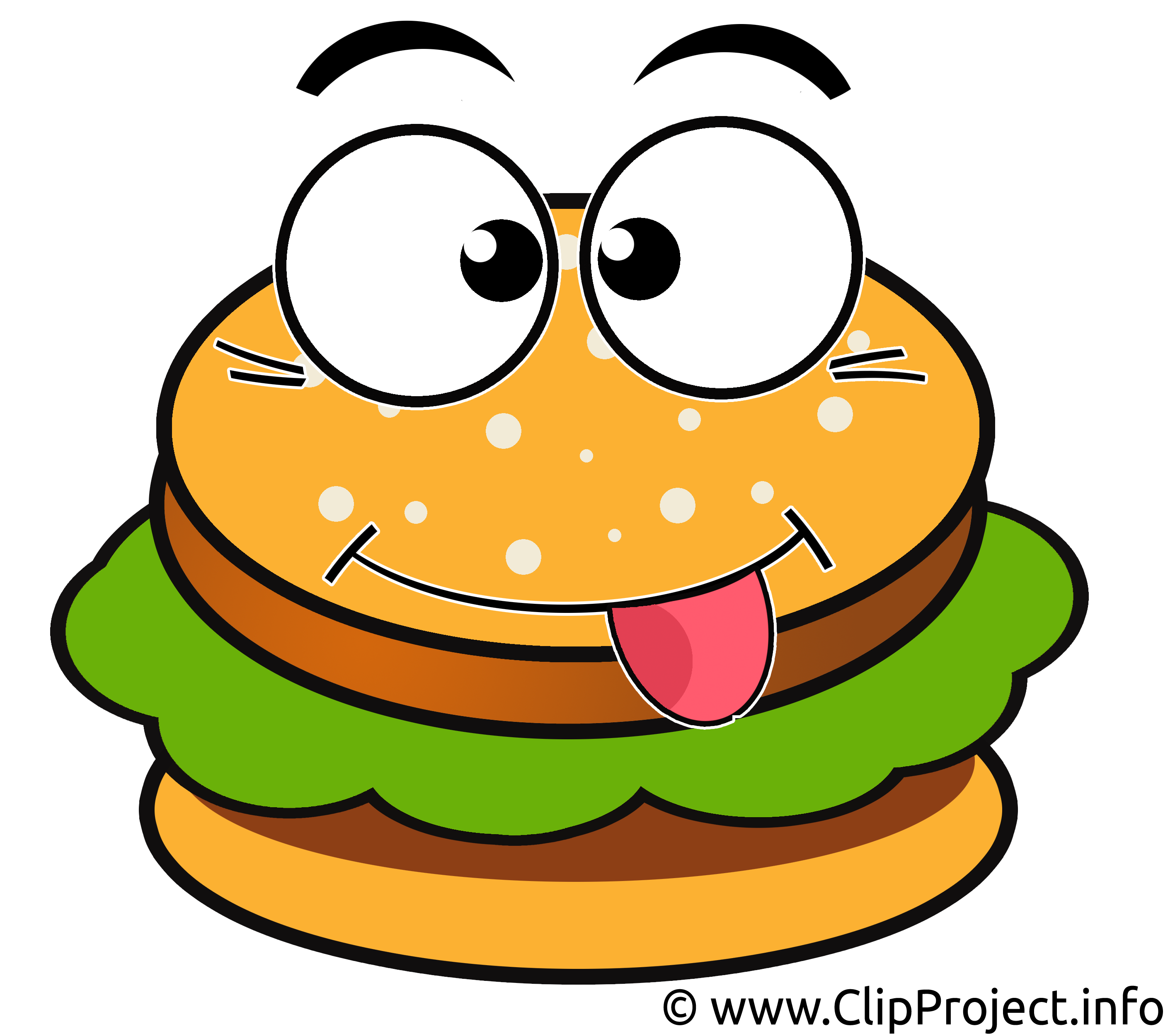 Hamburger cartoon clip art 3