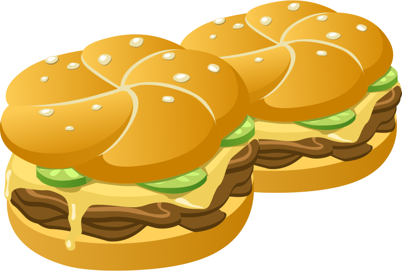 Hamburger food clip art 