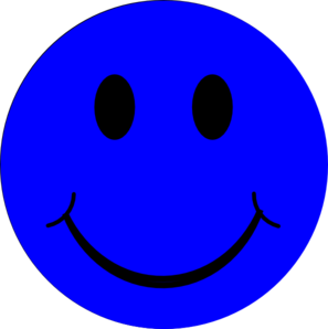 Happy face blue smiley face clip art at vector clip art online