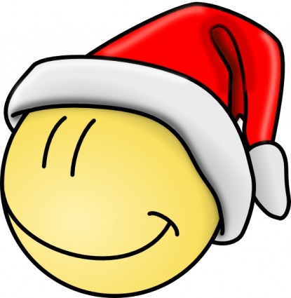 Happy face smiley santa face clip art free vector in open office drawing svg