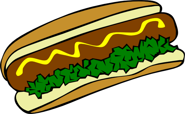 Hot dogs and hamburger clipart clipart