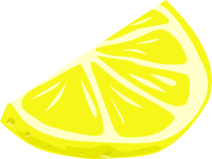 Lemon wedge clip art at vector clip art online