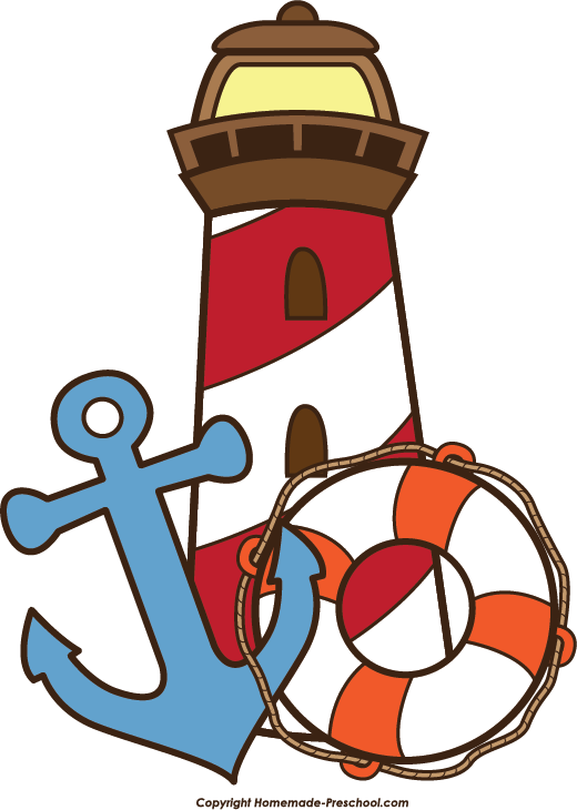 Lighthouse anchor life preserver