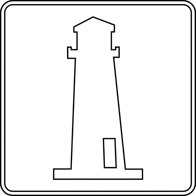 Lighthouse outline clipart etc