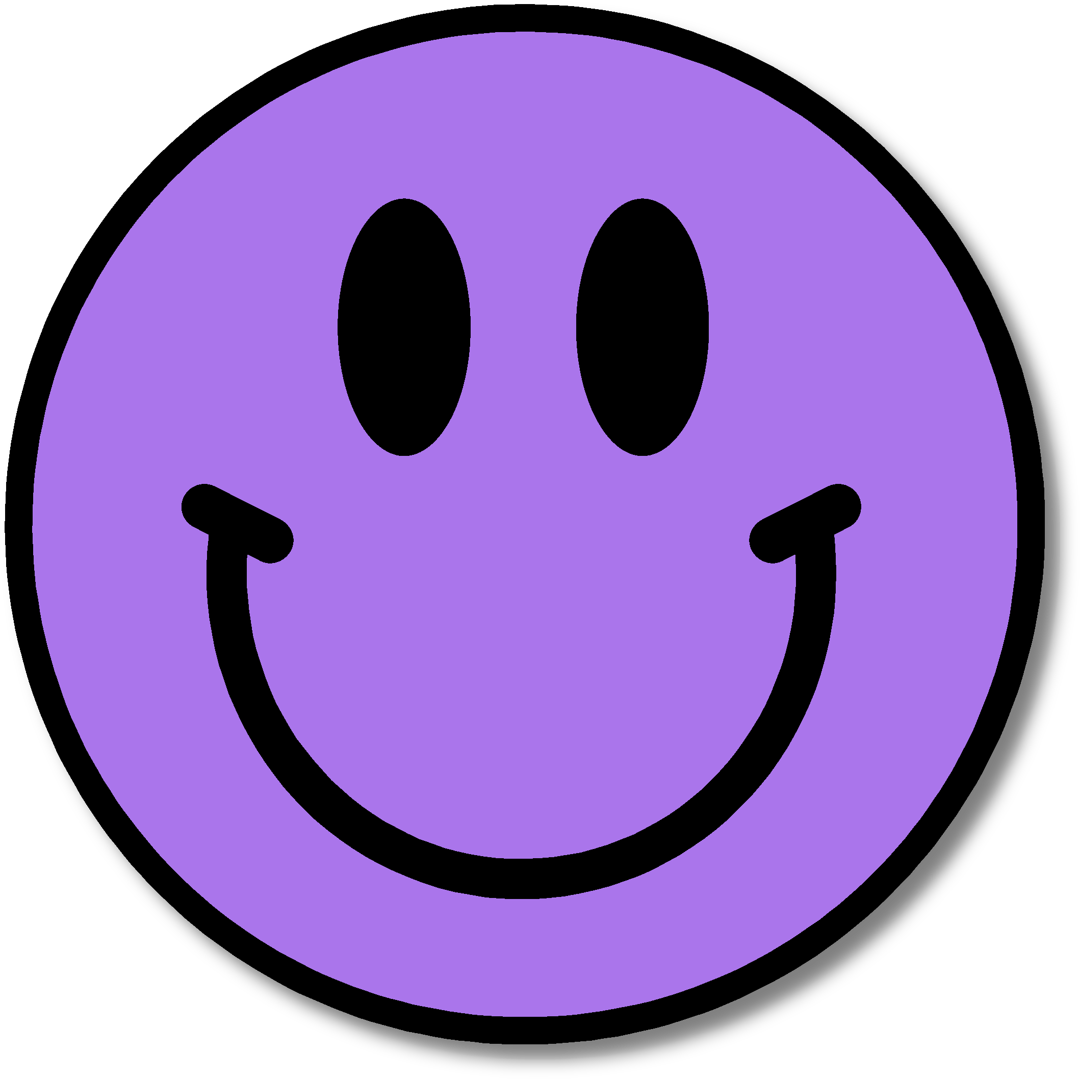Purple happy face clip art clipart