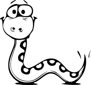 Snake clipart black and white clipart 2