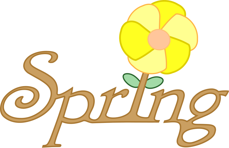 Spring flower spring clipart graphics of the renewal of springtime