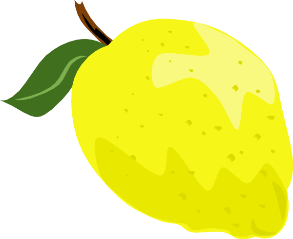 Whole lemon clip art at vector clip art online