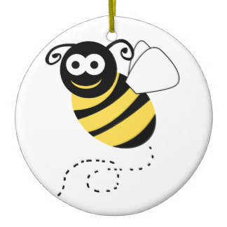Bee clipart ornaments 