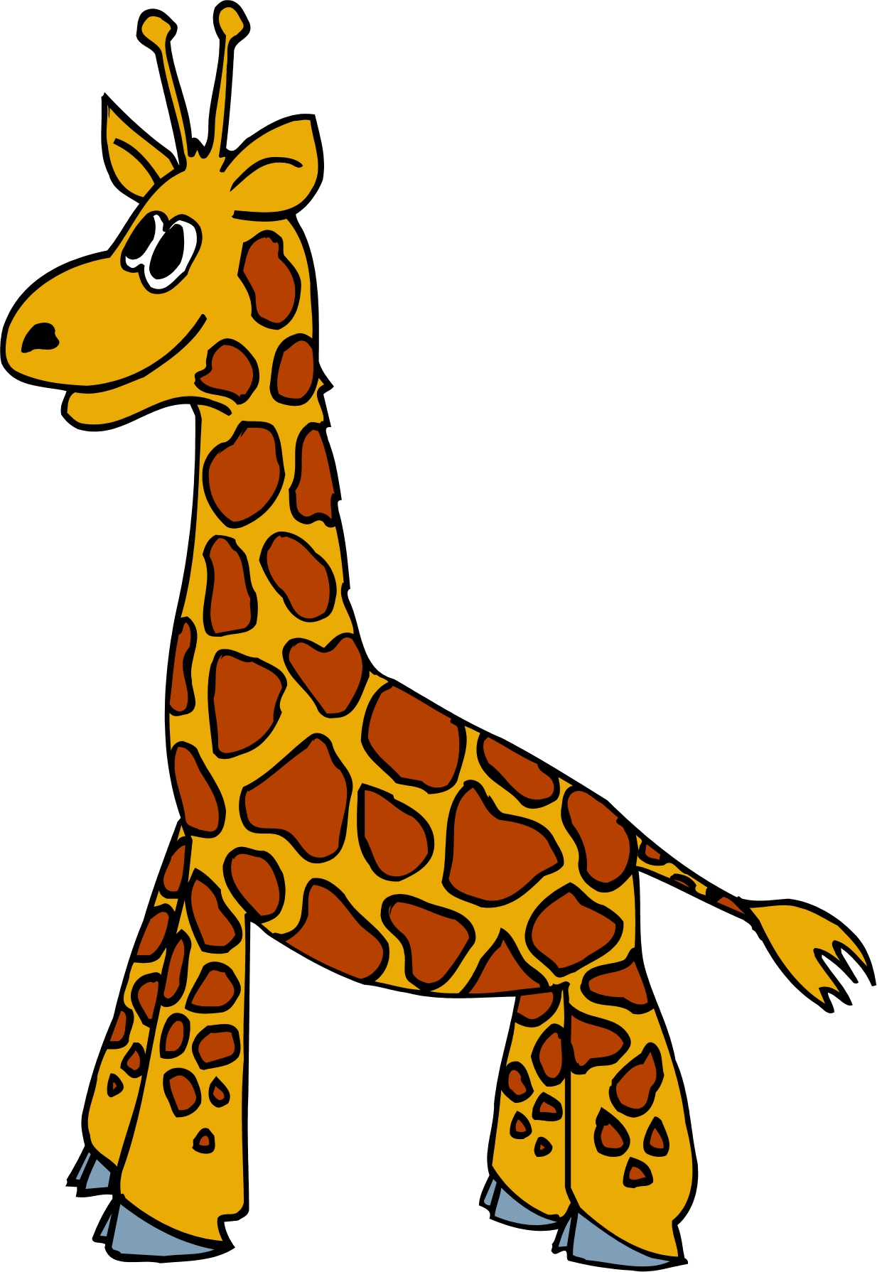 Cartoon baby giraffe images clipart
