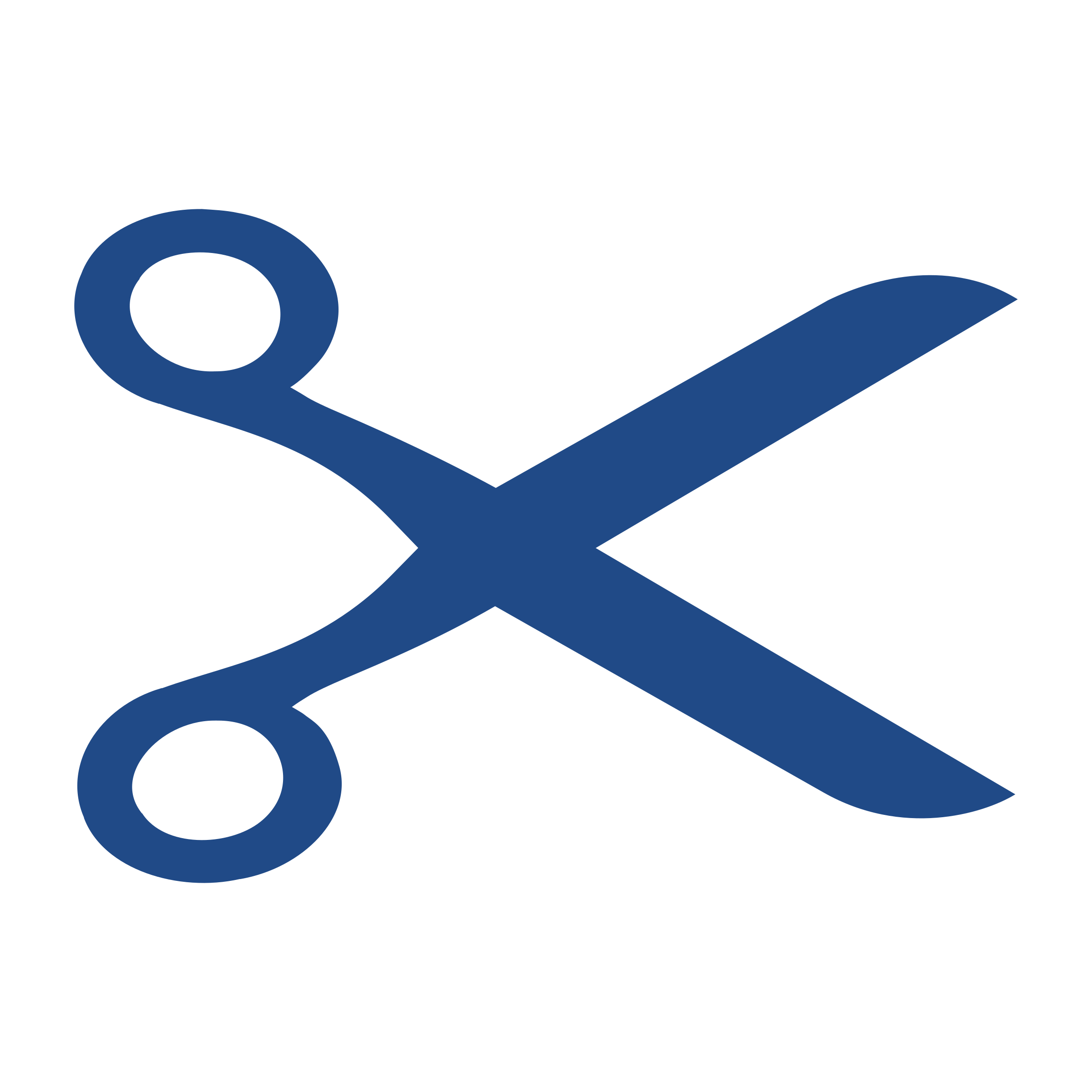 Clipart scissors logo in blue