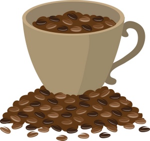 Coffee clipart image clip art illustration of a cup full of