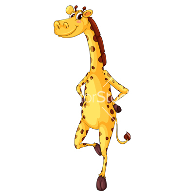 Dancing giraffe clipart