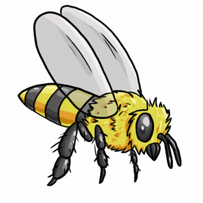Free bee clip art drawings and colorful images