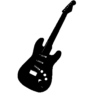 Guitar load a template change the text and replace the clipart to create a new and unique design
