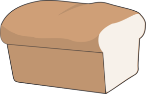 Loaf of bread with no separate pcs clip art at