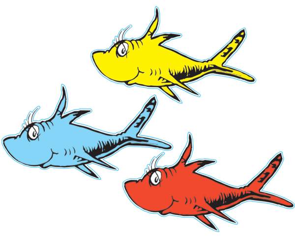 One fish two fish dr seuss clipart free clip art images