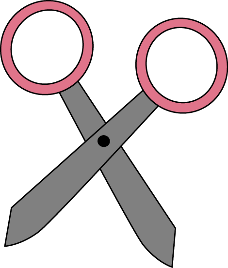 Pink scissors clip art pink scissors vector image