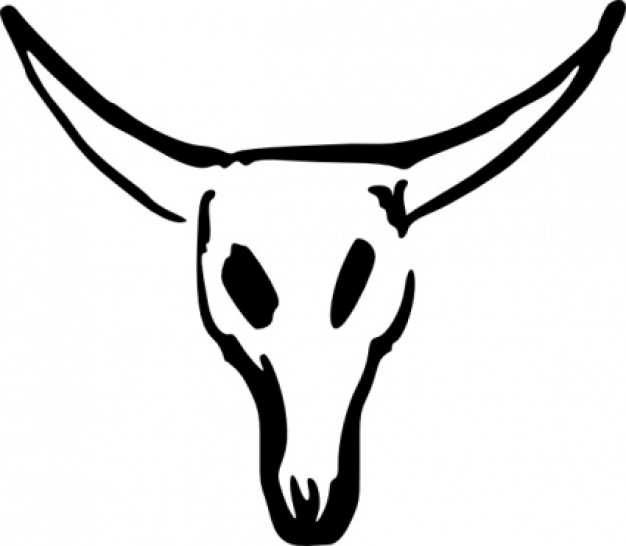 Cattle skull clipart
