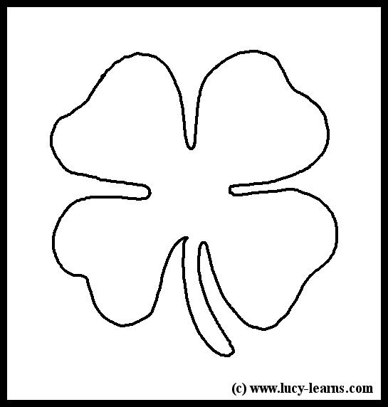Coloring page of a shamrock shamrock clipart shamrock clip art celtic shamrock 4
