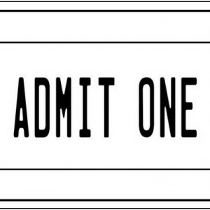 Ticket clipart black and white clipart hash