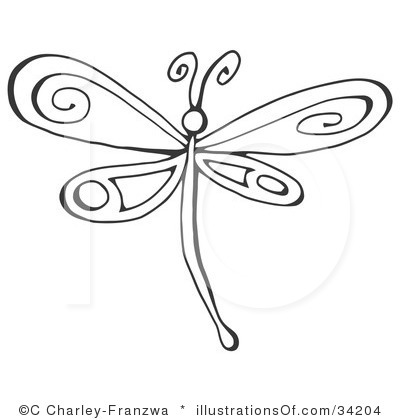 Dragonfly clipart 5