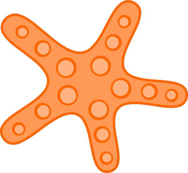 To starfish orange red clip clipart free clip art images
