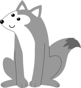 Wolf clipart image a wolf