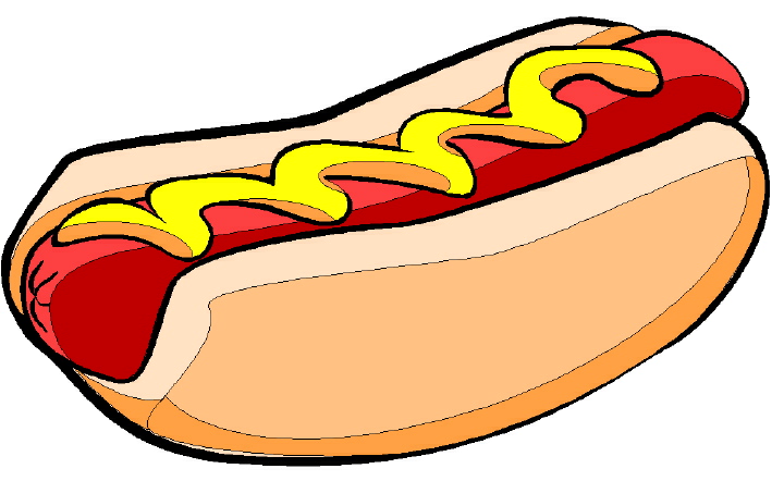 Hot dog animated clipart