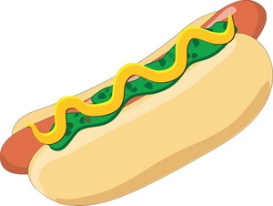 Hot dog clipart image delicious hot dog with mustard