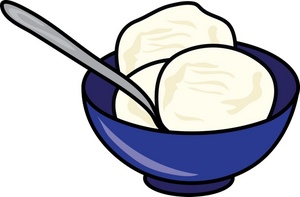 Ice cream clipart image clip art illustration of a bowl of