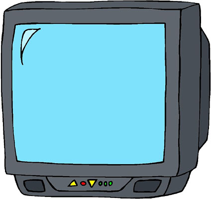 Tv television clip art 2