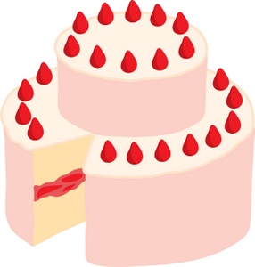 Cake clipart image strawberry cake