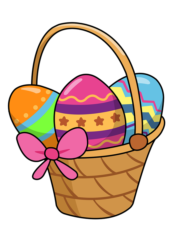 Easter baskets clip art 