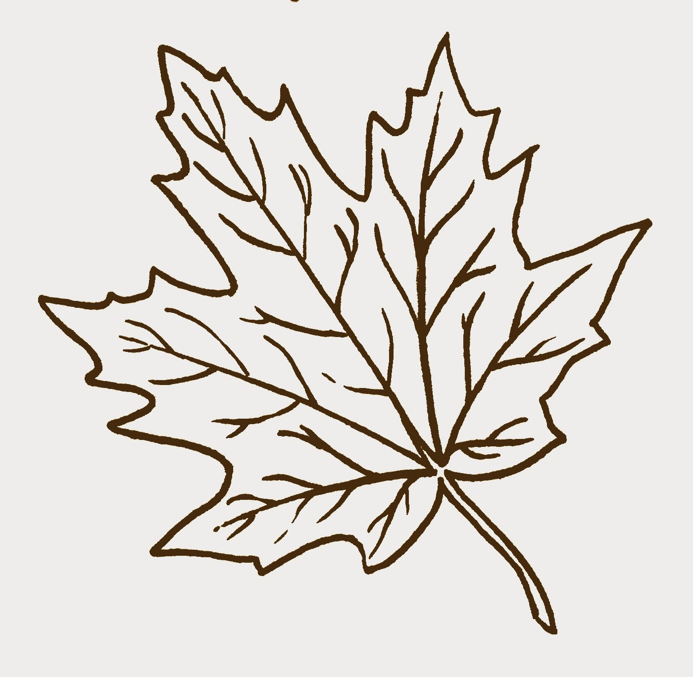Fall leaves clip art black and white