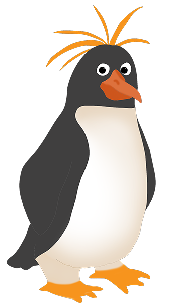 Funny penguin clipart 2