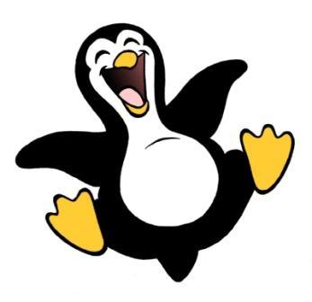 Happy penguins clipart