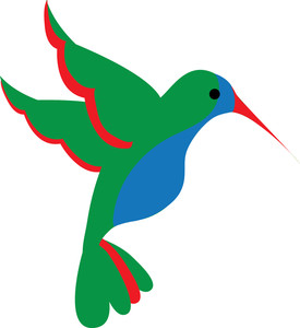 Hummingbird clipart image clip art illustration of a beautiful
