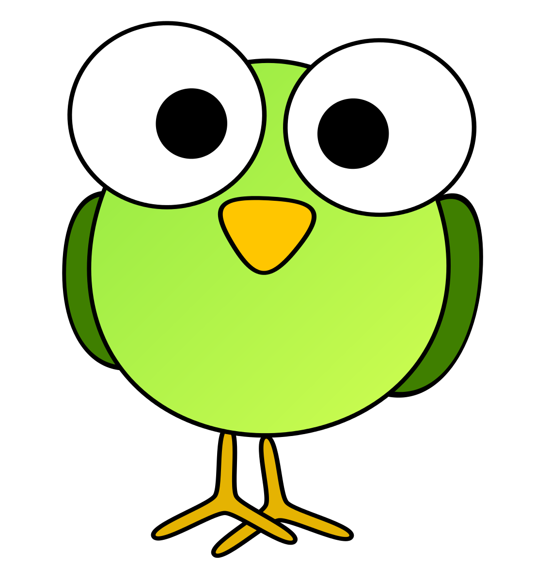 Images for green bird clipart