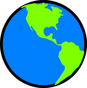 Lighter blue and green edit earth clip art at vector