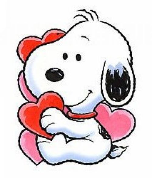 Snoopy valentines day clipart charlie brown 