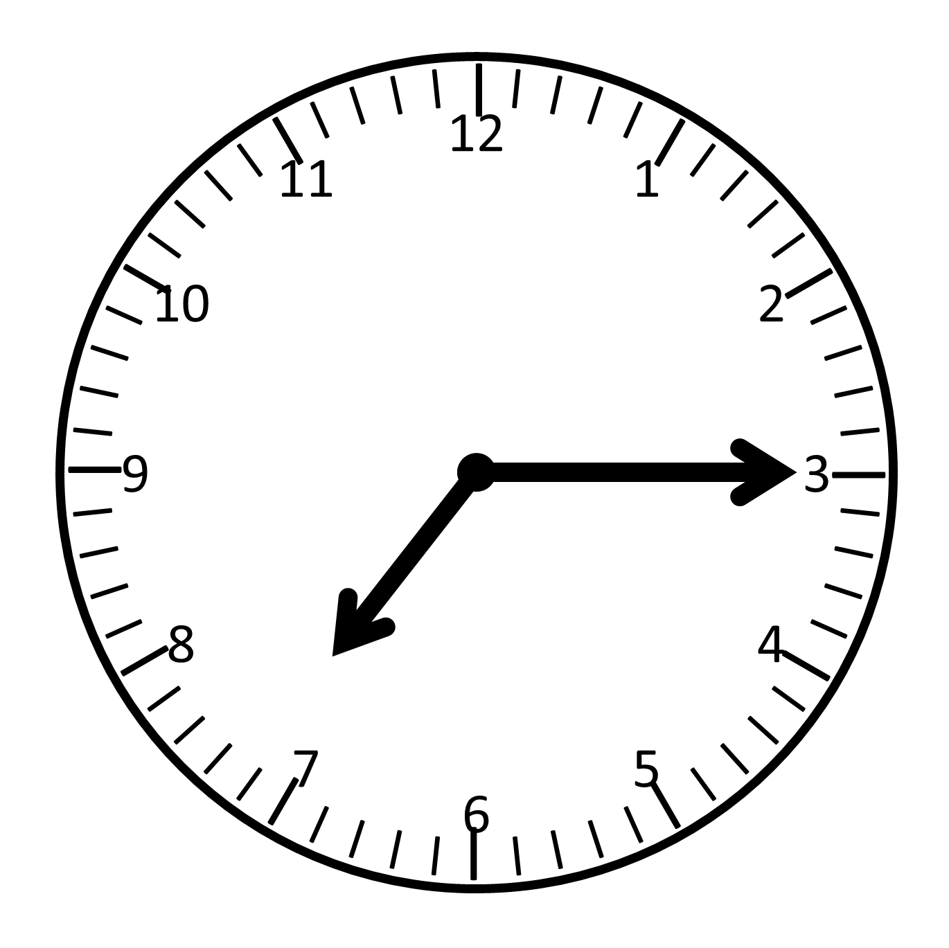 Anolog clock clipart