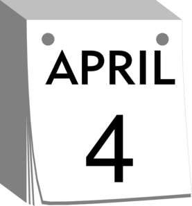 April calendar clip art at vector clip art online