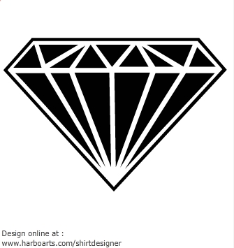 Black diamond clip art diamond shape black vector graphic 3