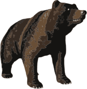 Brown bear clip art at vector clip art online royalty